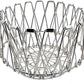 Wire bowl fruit basket with foldable design