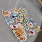 Animals Design Adhesive 3D Stickers (1 Sheet / 22×19 Cm)