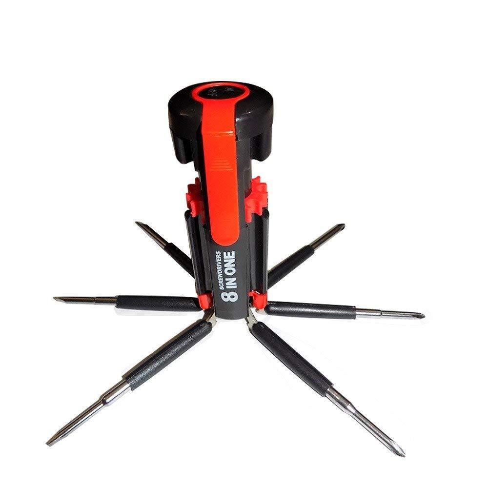 8 in 1 screwdriver kit with LED torch