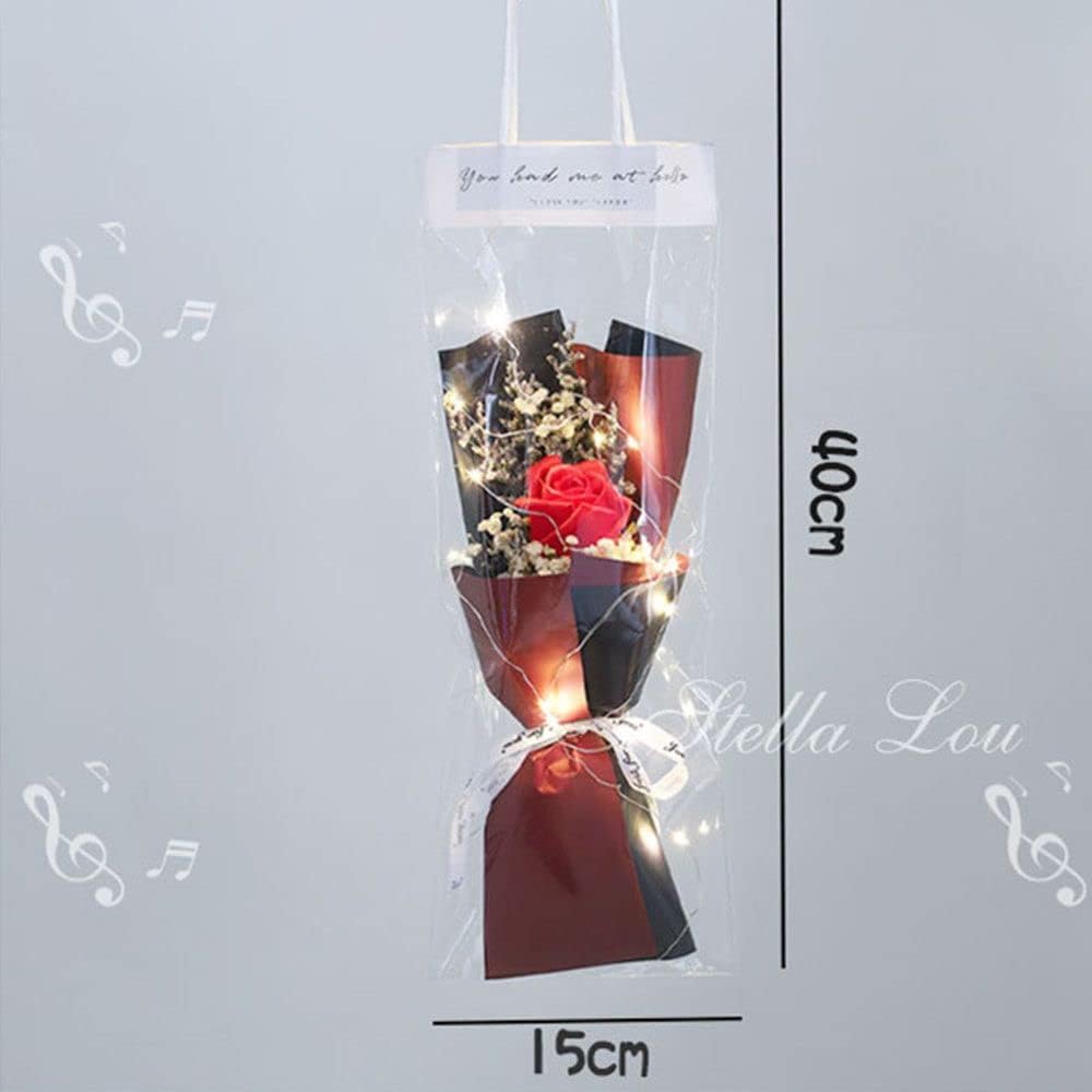 Valentine's Day artificial rose bouquet, crafted for home decoration.