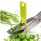 Stainless steel herb scissors with 5 blades for easy cutting