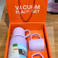Purple Vacuum Flask Set – Stainless Steel Thermos with 3 Cups, Approx 500ml