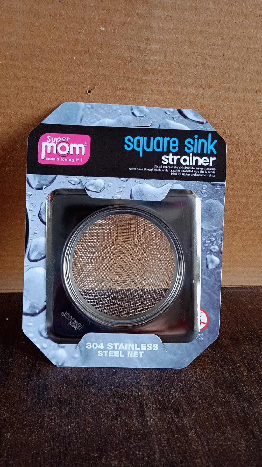 Stainless Steel Square Sink Strainer (1 Pc)
