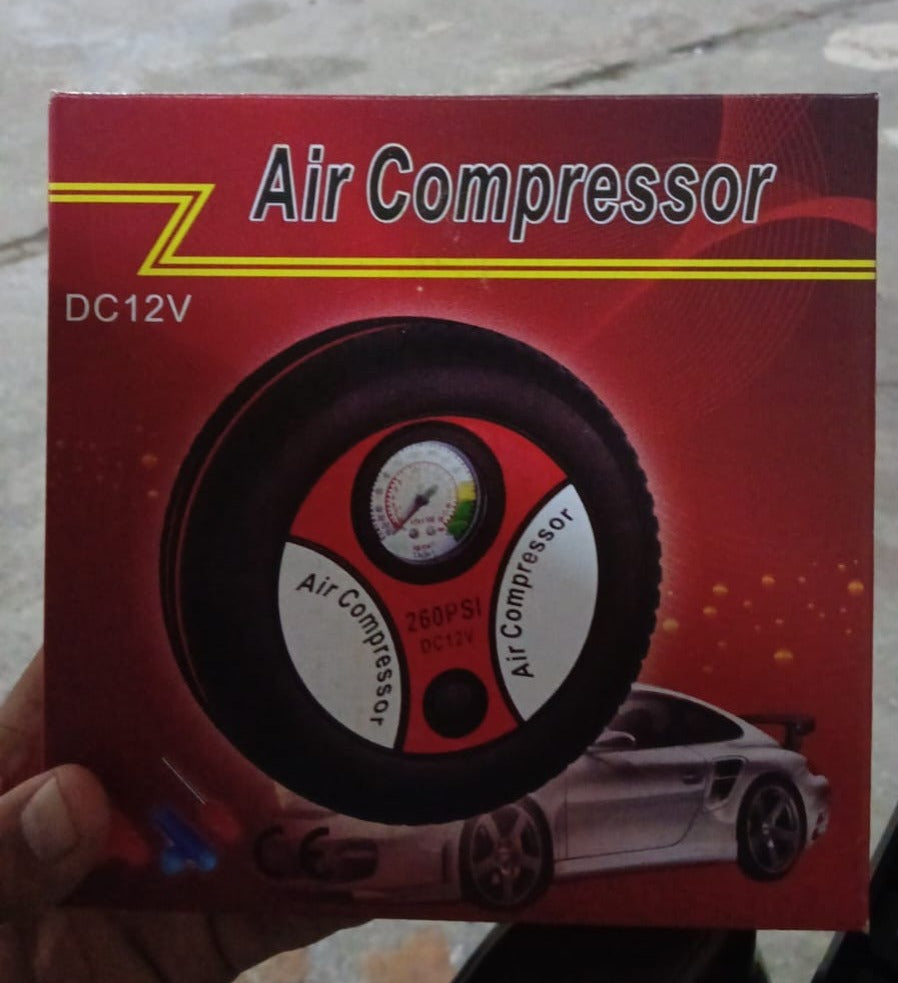 Compressor for Car and Bike 12V 260 PSI Tyre Inflator Air Pump