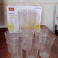 Apex Unbreakable Lemon Jug Set with 6 Glasses – 1200ML Jug + 300ML Glasses Approx