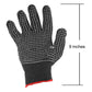 Heavy-duty work gloves made from cotton polyester.