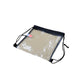 Waterproof stadium bag, clear plastic for various activities.