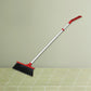 Broom and dustpan with long handle for easy cleaning