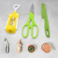 Multifunction Kitchen Tools Stainless Steel and Plastic Kitchen Knife and Scissor Ideal Accessory Set for Kitchen