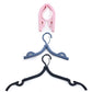 Multicolor plastic hanger, foldable for easy storage, great for keeping your clothes organized.