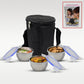 Premium multi-compartment lunch box, leak-proof and durable