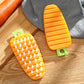 Vegetable Scrubbing Brush, Vegetable Scrubber Nonâ€‘Toxic Fruit Brush Carrot Shape Vegetable Brush for Potato for Vegetable