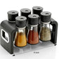 100 Revolving Plastic Spice Rack Masala Organiser (6 Pcs) 