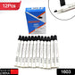 Pack of 12 leak-proof black markers for office and home use