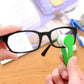 Compact microfiber lens cleaner for glasses, easy to carry.