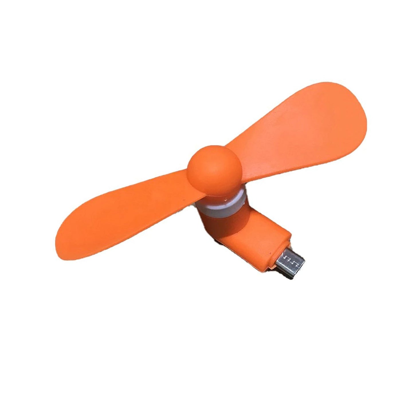 mini USB fan For Having cool air instantly, anywhere and anytime purposes (Micro Port / Mix Color)