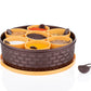 Round plastic masala spice box with multiple compartments