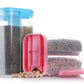 Food grain container with airtight seal