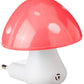 Multicolor automatic mushroom night light.