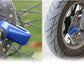 Easy-to-use disc lock for motorcycle wheel security