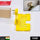 Yellow wall holder stand for mobile charging.