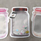 Plastic Transparent Medium Jar Shaped Pouch With Zipper (1 Pc)