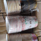 Disposable Paper Cups, Disposable Tea, Coffee Cups (3 Pcs Set / Mix Color)