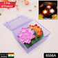 LED lotus candles with smokeless feature for home décor