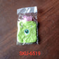 Green One-Eyed Monster Print Small Hot Water Bag with Cover for Pain Relief