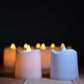 Plastic LED tealights for home decor.