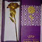 Luxury Decorative Gold Plated Artificial Golden Rose with Premium Box