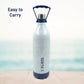 Large insulated bottle with carrying handle