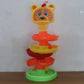 Colorful Bear Face Rolling Ball Drop Tower Toy Set