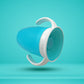 360d Magic Cup, Baby and Sippy Cup, Water and Weaning Cup 6+ to 12 Months, 7 oz/207 ml, Doidy Cup - Training Sippy Cups - Use from 3-6 Months to Toddler (1 Pc 207ML)