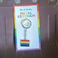 Rainbow Design Metal Keyring Key Chain (1 Pc Mix Design)
