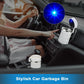 Blue LED car ashtray, portable with lid for cigarette waste