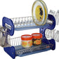 Kitchen storage rack with tray for cutlery