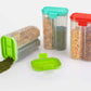 2-liter plastic cereal storage with two compartments