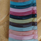 Multicolor Plastic Banana Hair Clips Set (12 Pc)