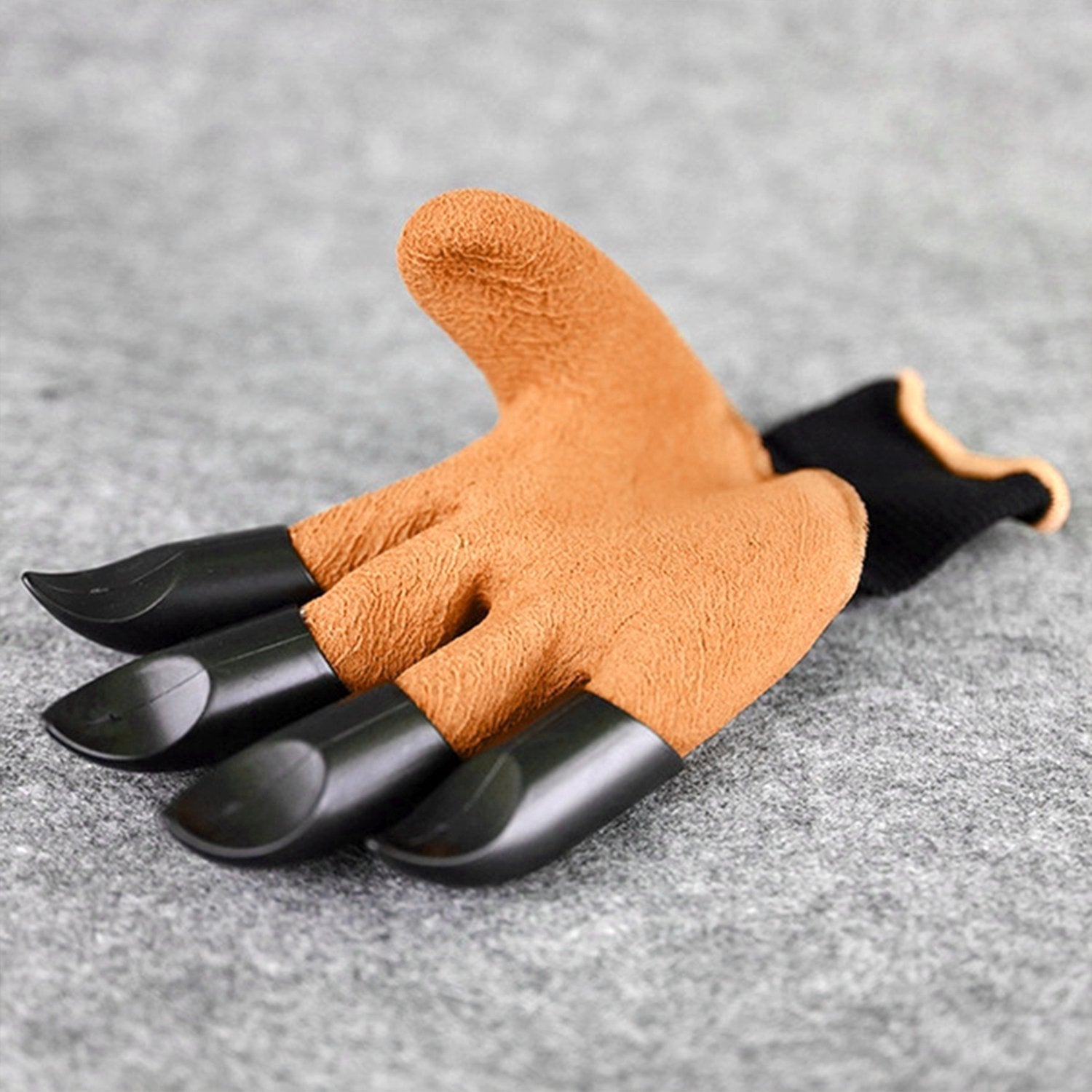 Pair of garden gloves with a flexible, protective design