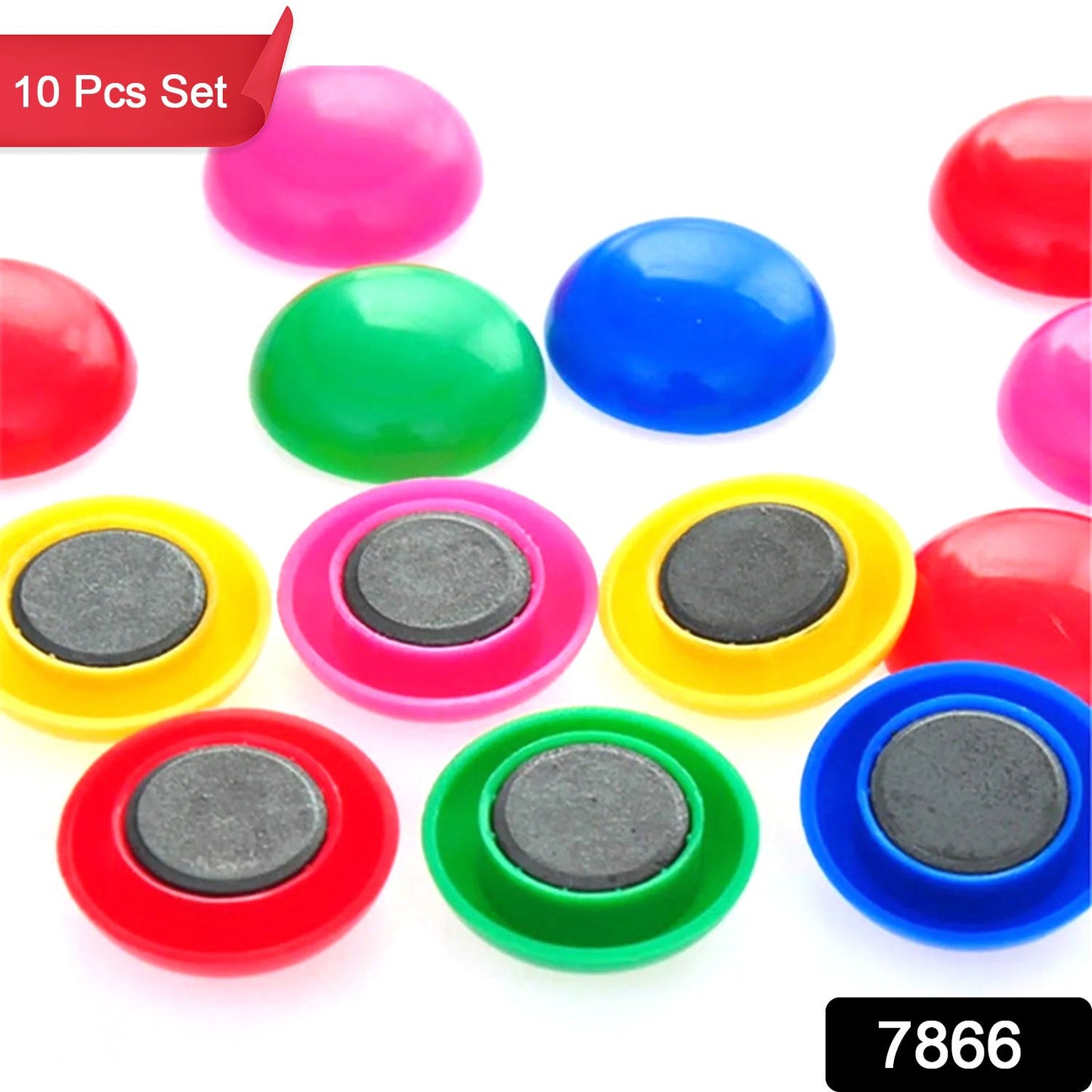 Durable Magnetic Button Set for Kids’ Experiments (10 Pc, Round Shape)