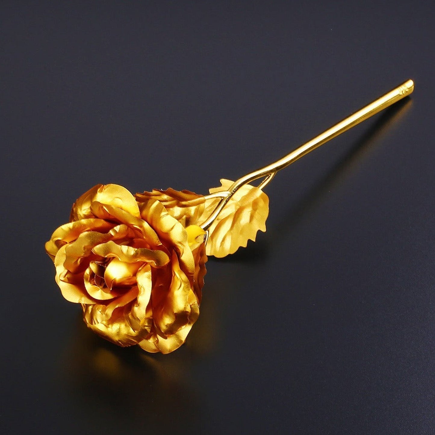 Office decor golden rose