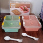 Customize Plastic Lunch Box for Kids, Lunch Box for Kids 3 Compartment Insulated Lunch Box Tiffin Box for Boys, Girls, School & Office Men (3 Compartment Lunch Box)