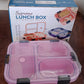 Customized Plastic 3 Compartment Insulated Lunch Box, Lunch Box (1 Pc)
