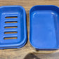 Premium Quality Rectangular Blue Plastic Soap Case (1 Pc)