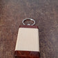 Premium Wooden Keychain with Dual Tone Finish (1 Pc)
