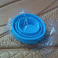 Round Silicone Foldable Glass, Foldable Travel Mug Without Lid (1 Pc)