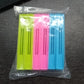 Assorted color plastic snack bag clip set, 18 pieces for sealing