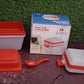 Sturdy lunch box with airtight design and handle