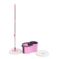 Large bucket spin mop for floor cleaning.